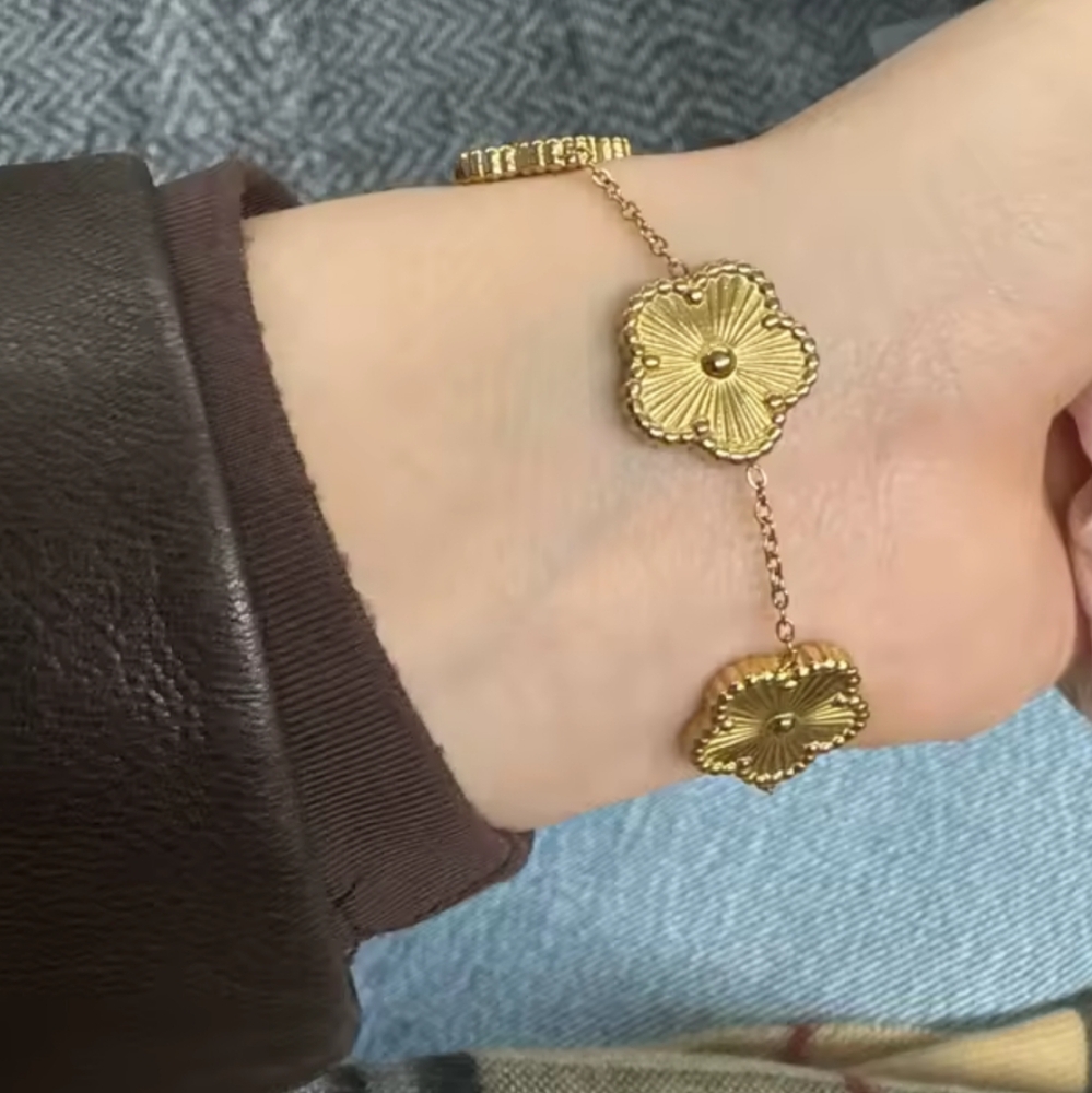 Gold Floral Bracelet